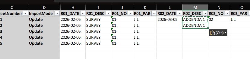Bulk data modification in Excel